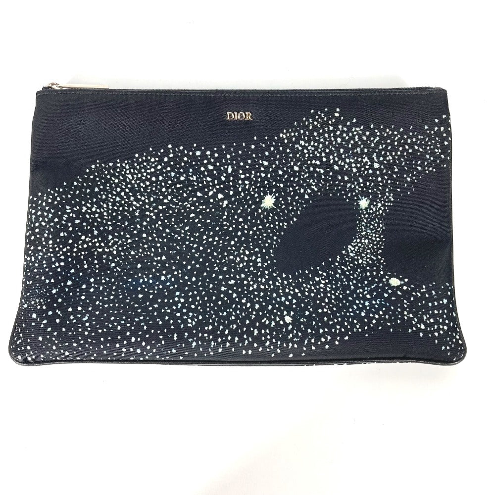 Dior Clutch Bag Doig Doig Mens Nylon Black