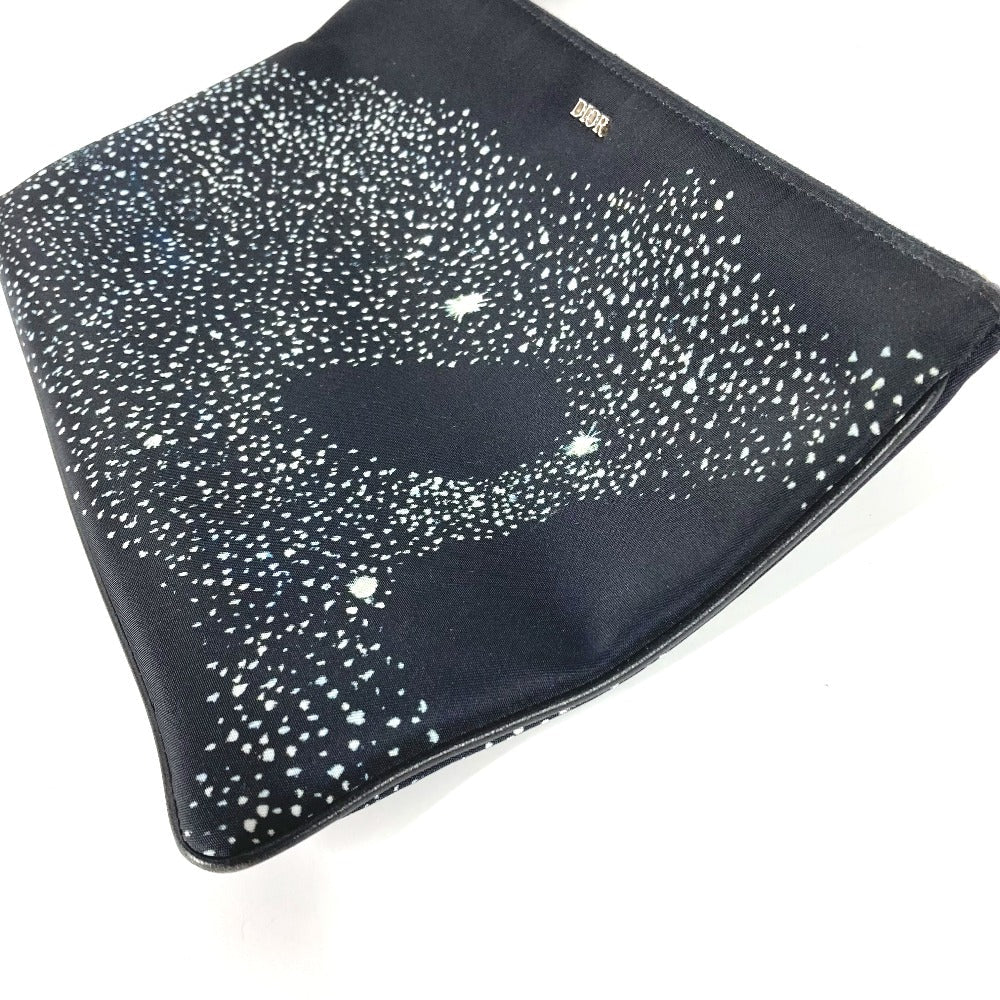 Dior Clutch Bag Doig Doig Mens Nylon Black