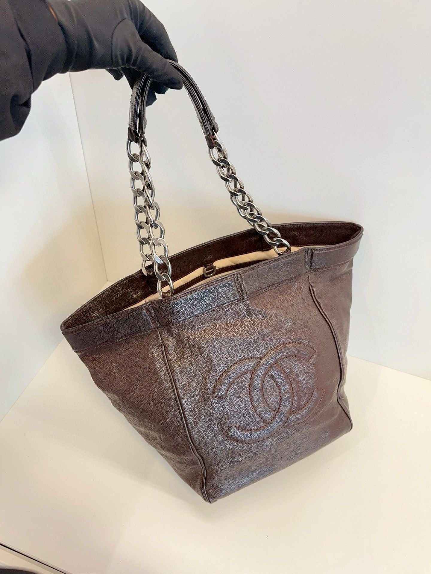   Chanel tote bag coffee color * cm