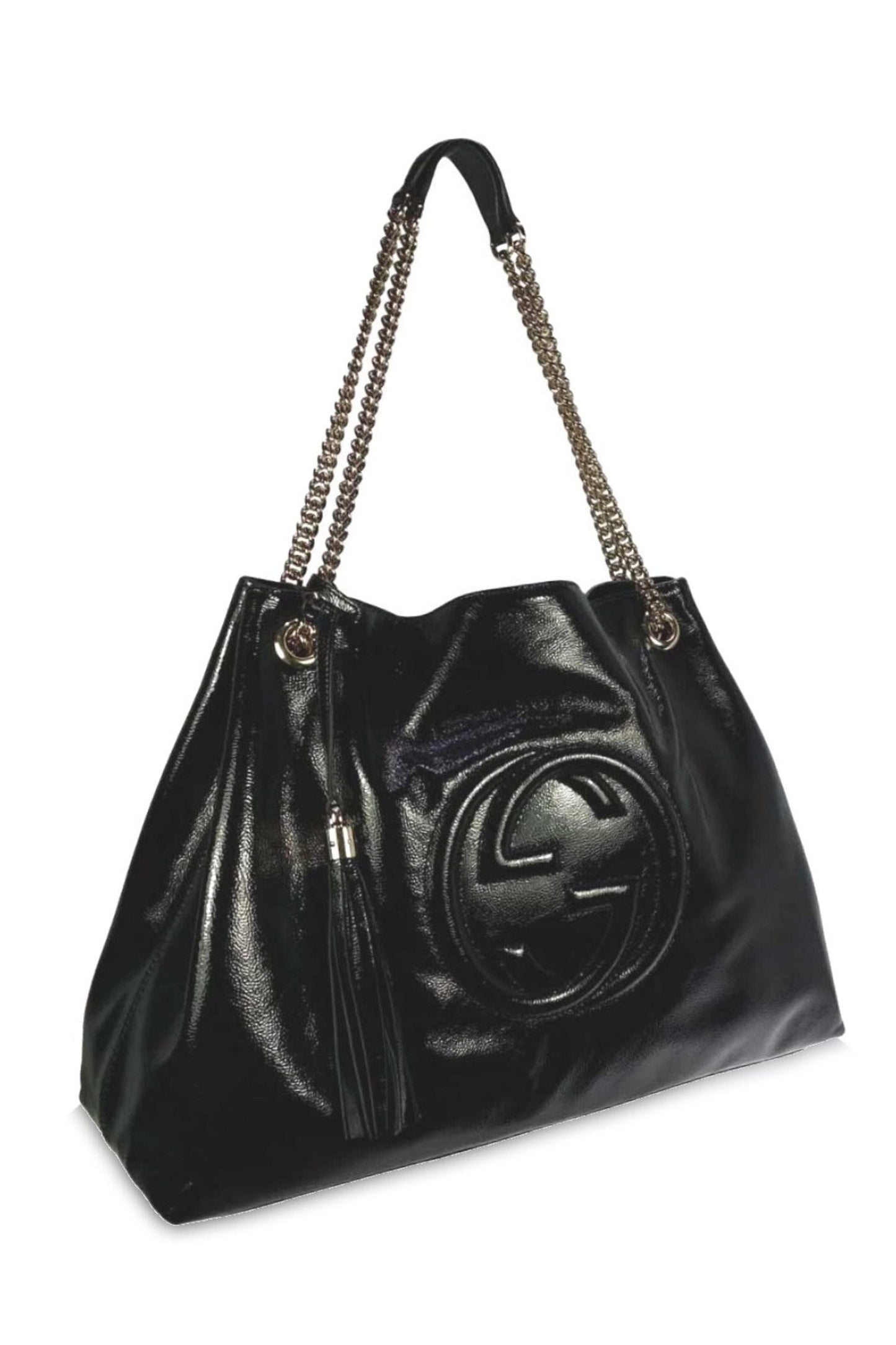 GUCCI Soho Patent Leather Bag