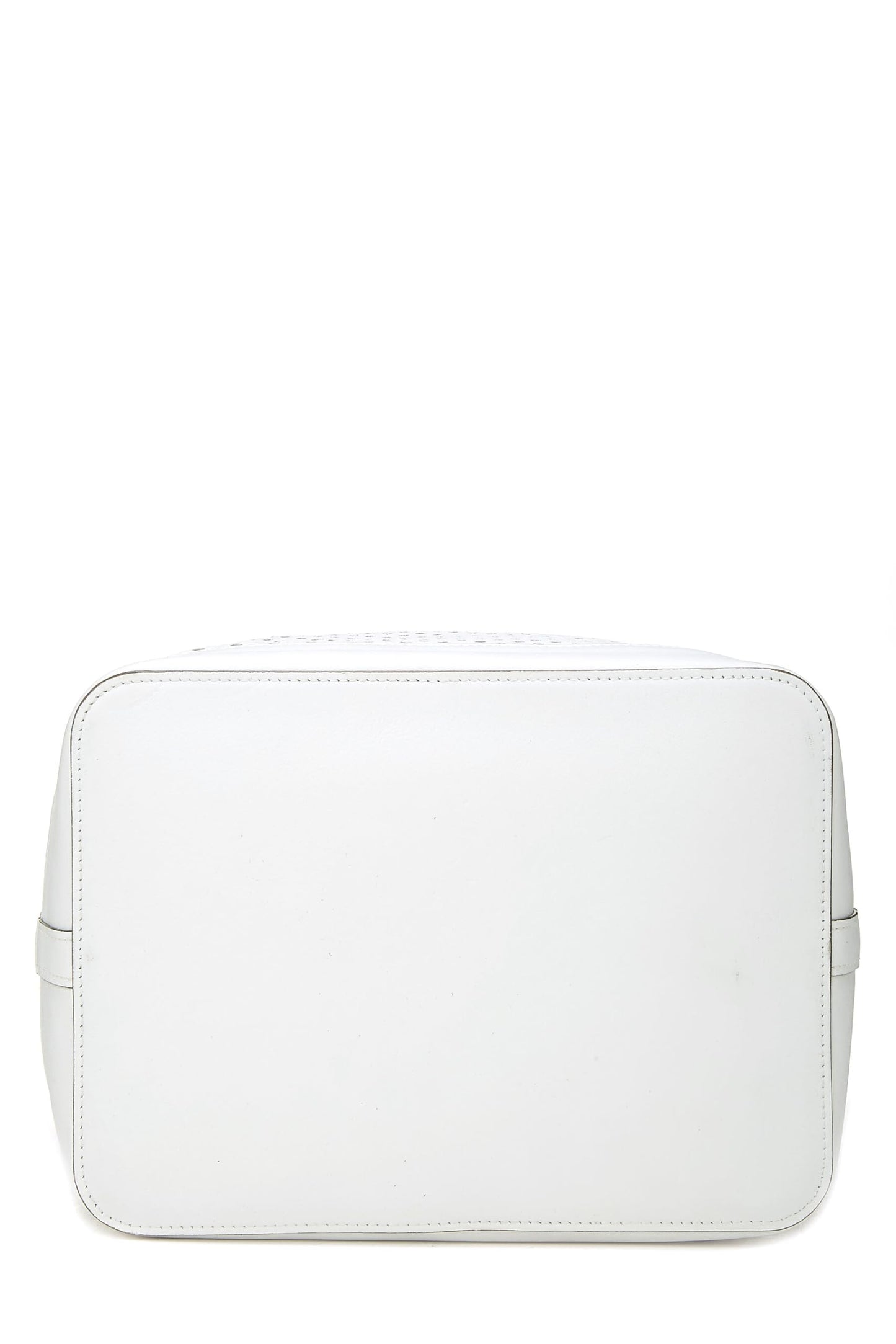 Louis Vuitton,  White Perforated Leather Noé, White