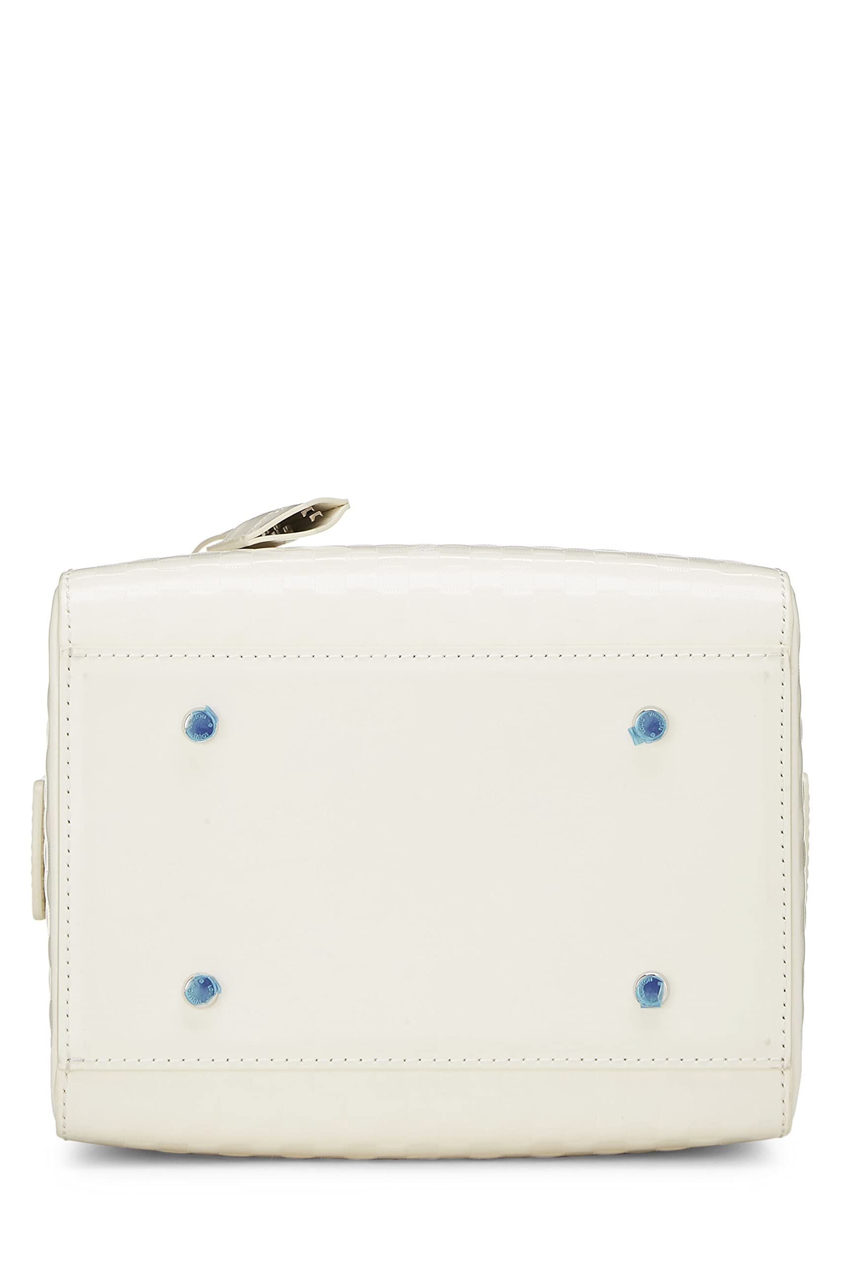 Louis Vuitton,  White Damier Facette Speedy Cube PM, White