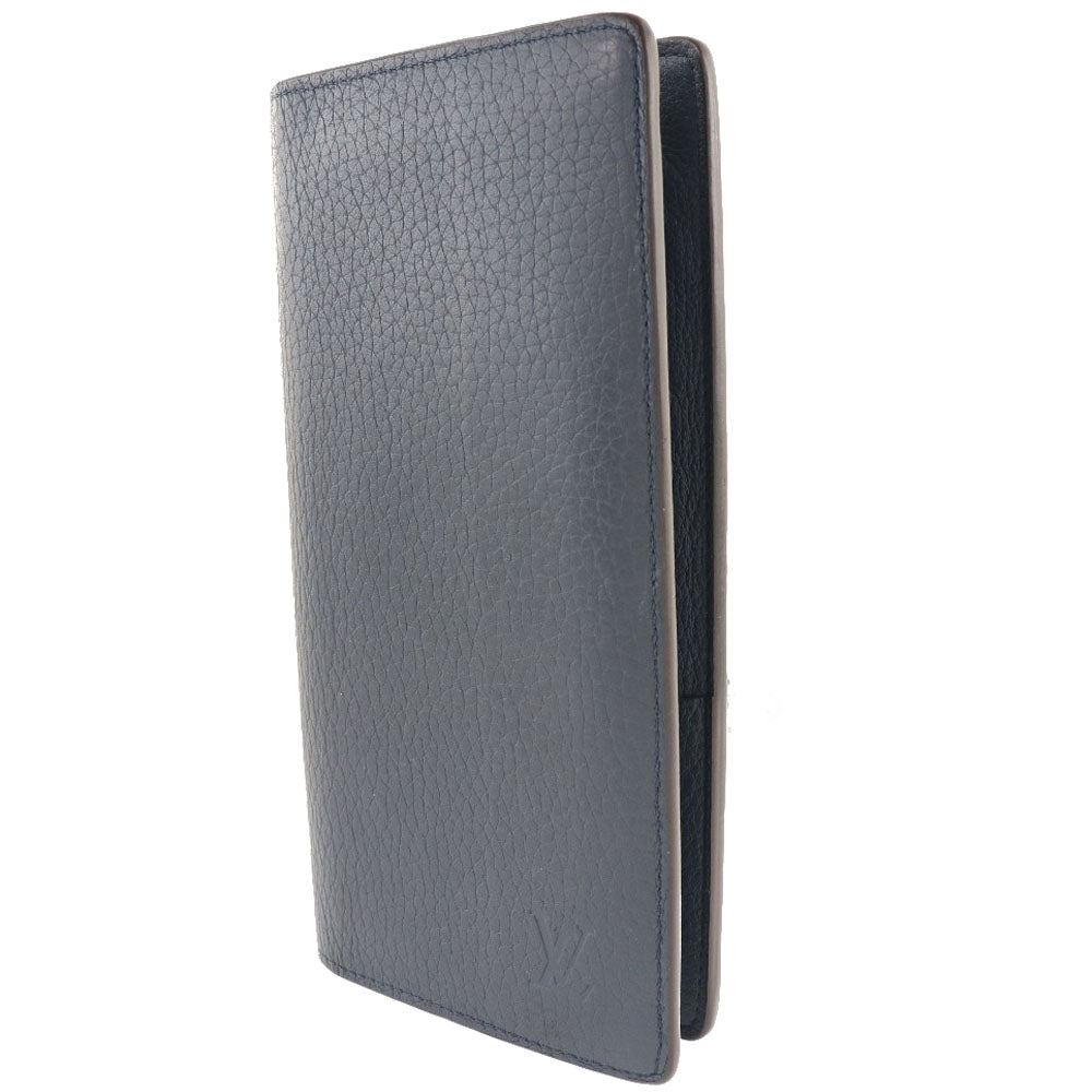 Louis Vuitton Long Purse M58818 Taurillon Clemence Blue Navy Wallet Case