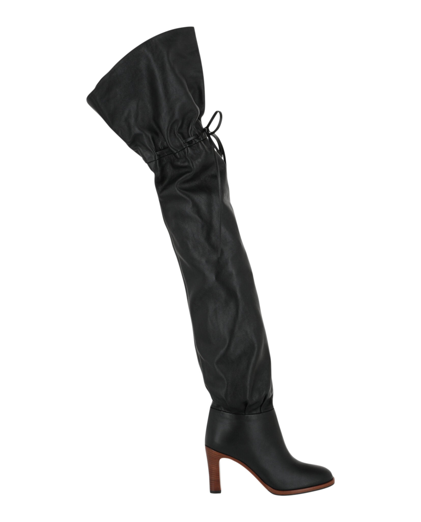 Gucci Womens Deauville Cinched Over-the-Knee Boots