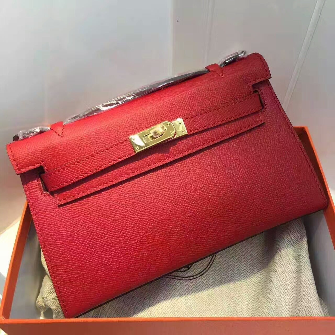 Top Quality Kelly Wallet To Go Woc Red Crossbody Bag