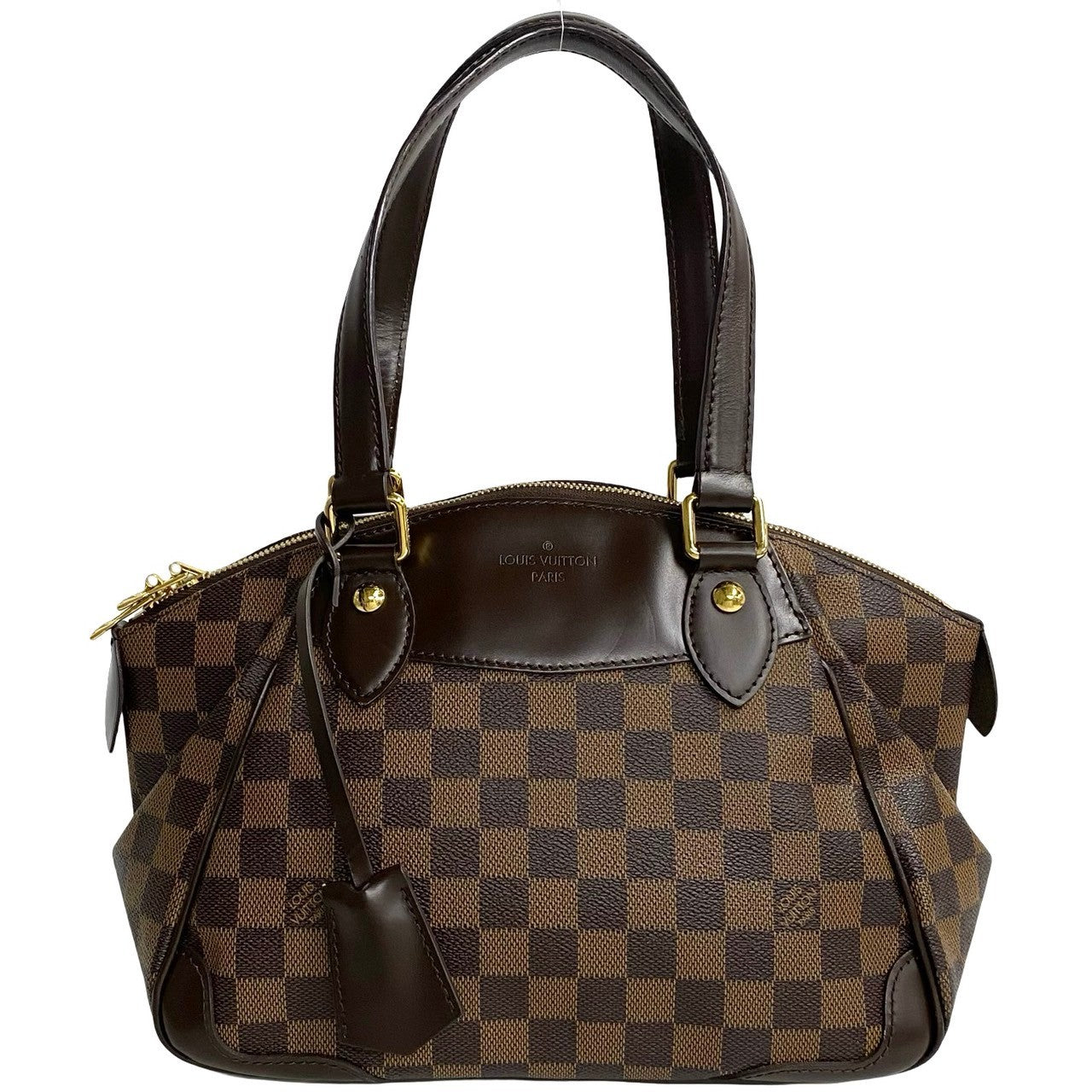 Louis Vuitton N41117 PVC Damier Verona PM Leather Brown Handbag