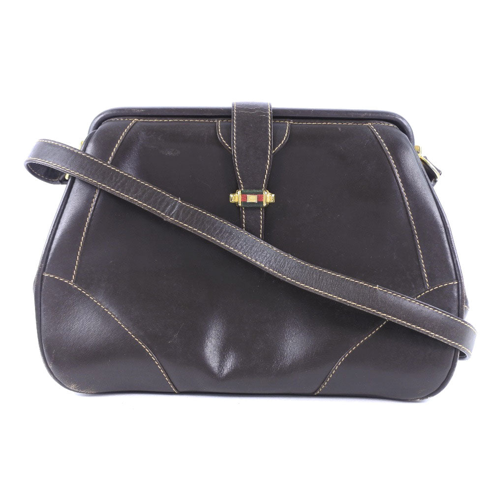 Gucci Calfskin Brown Shoulder Bag