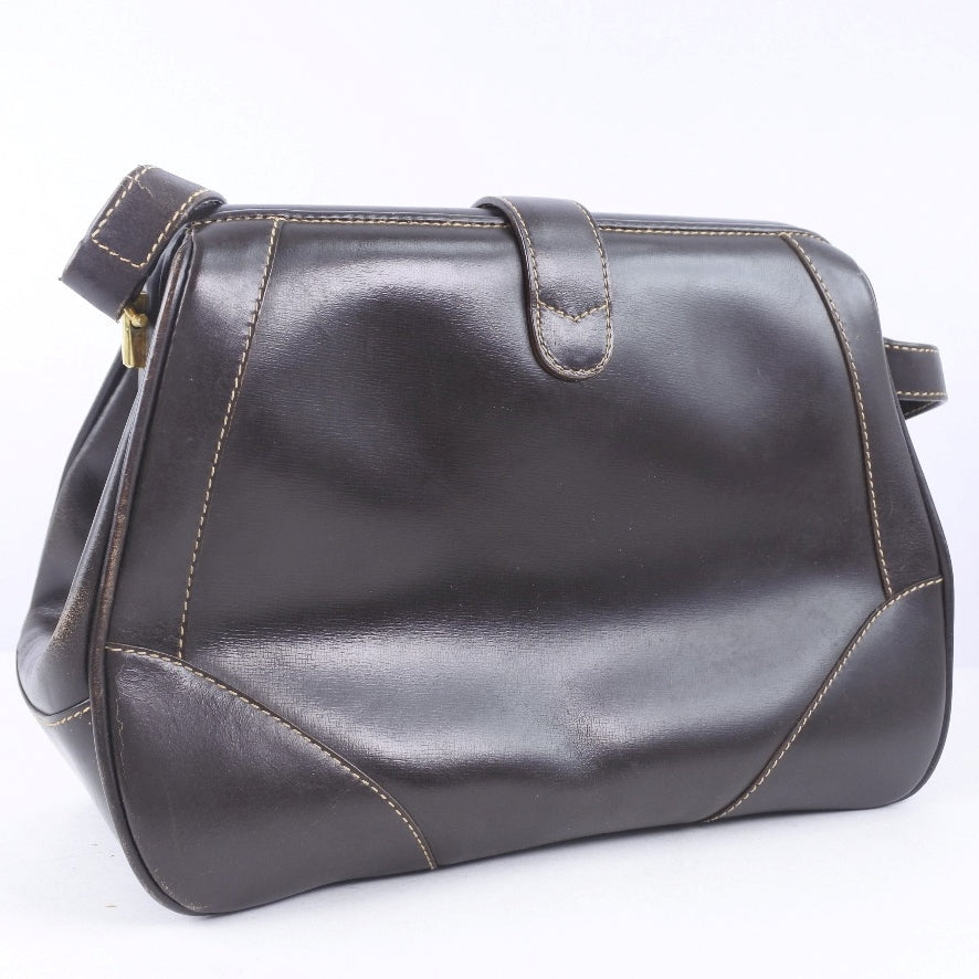 Gucci Calfskin Brown Shoulder Bag