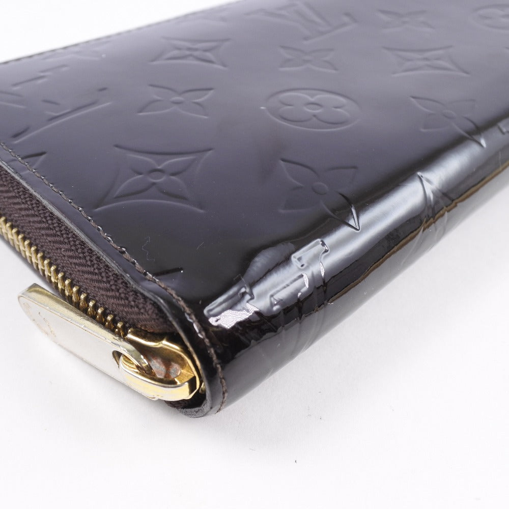 Louis Vuitton Long Purse M93522 Vernis wine- Monogram Red Wallet Case