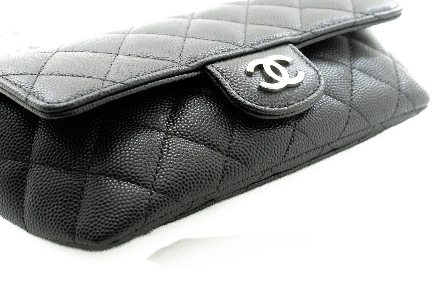 CHANEL New Phone Holder With Chain Bag Black Crossbody Clutch