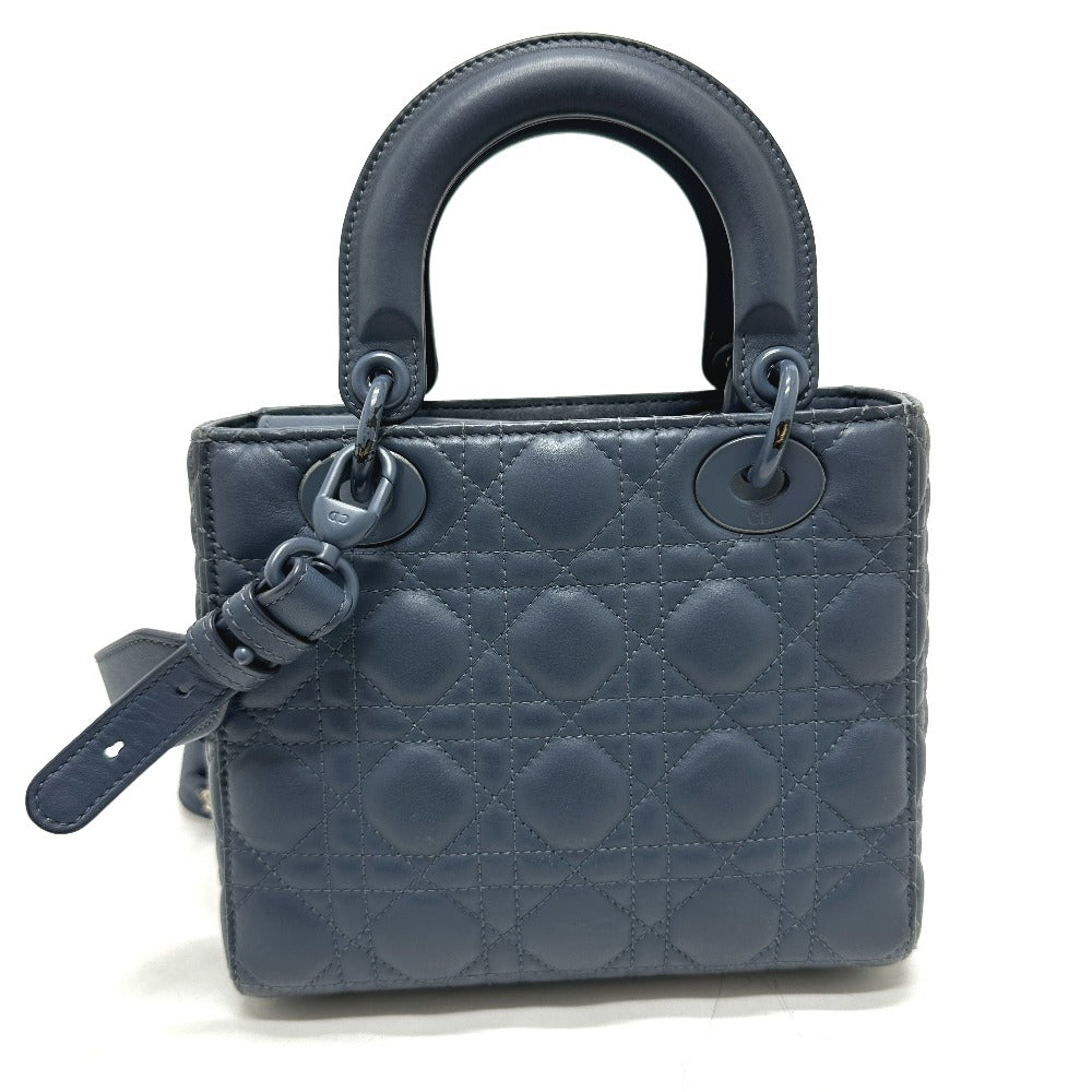 Dior Handbag Lambskin Lady Blue Travel Bag
