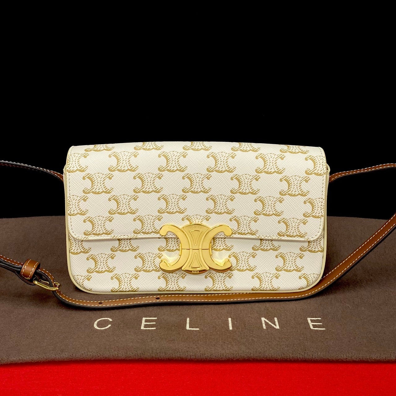 Shoulder Bag Ivory Leather