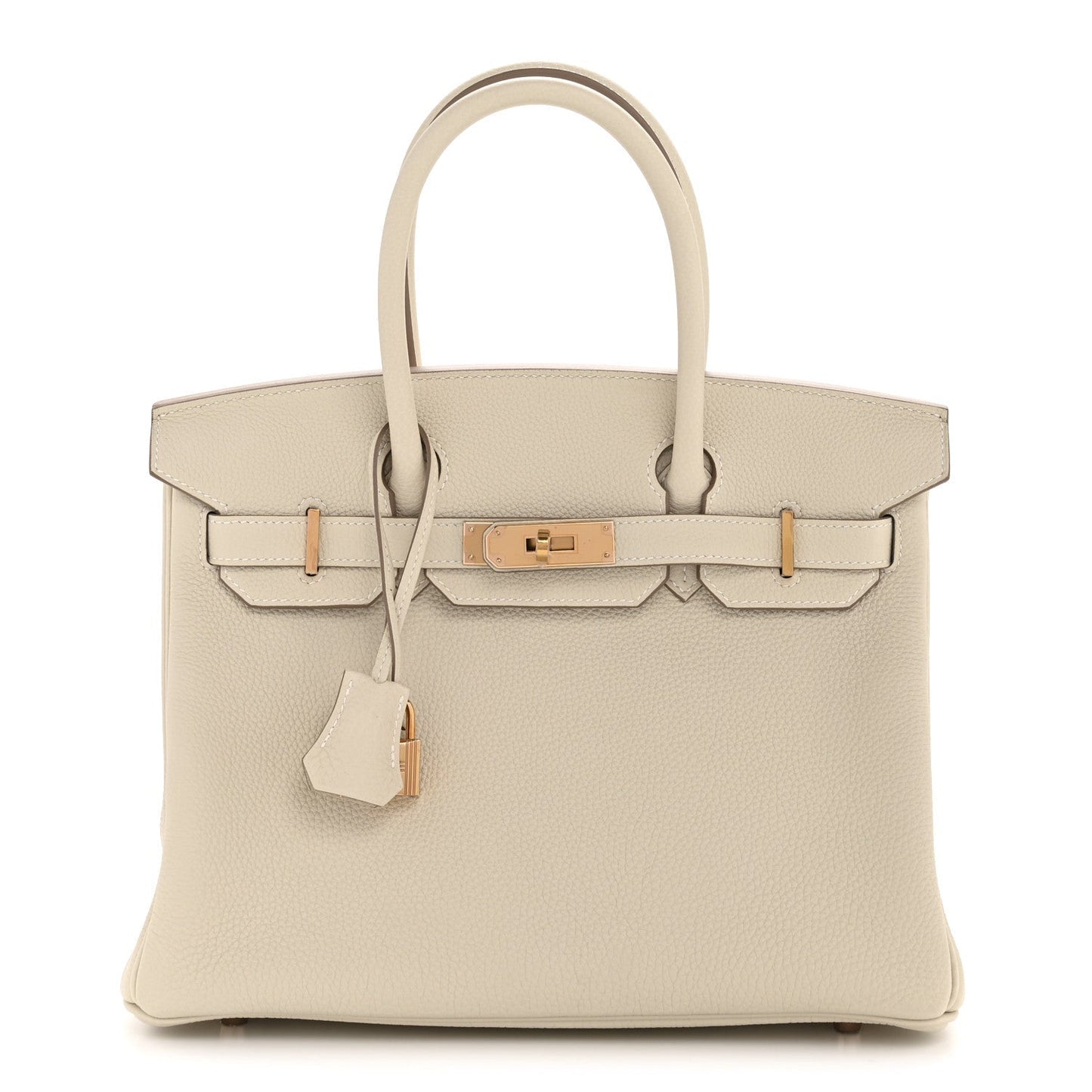 Hermes Togo Birkin Craie Handbag Travel Bag 30 Craie 1770273