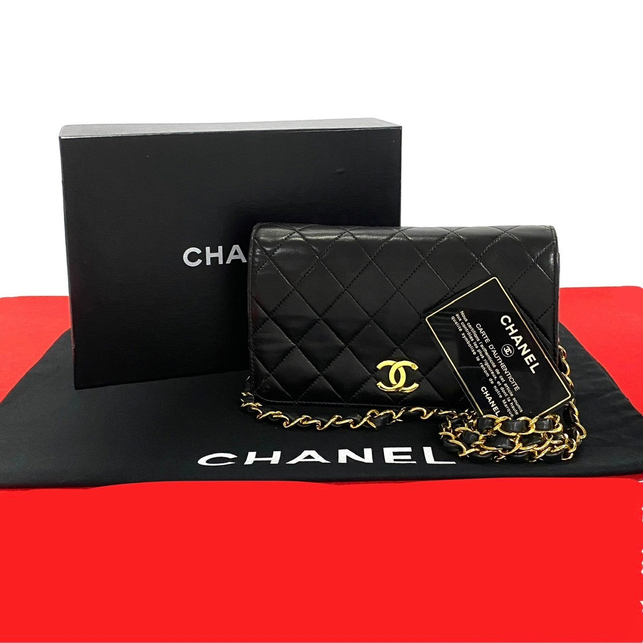 Chanel lambskin COCO Mark Matrasse Black Shoulder Bag 2