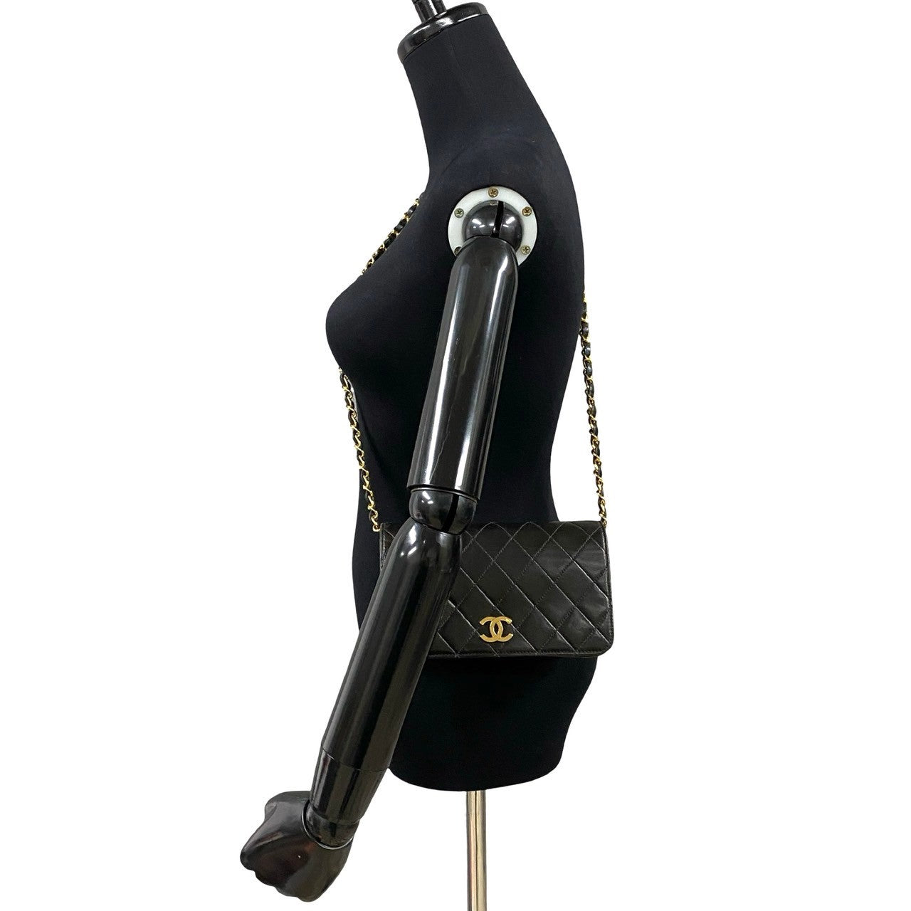 Chanel lambskin COCO Mark Matrasse Black Shoulder Bag 2
