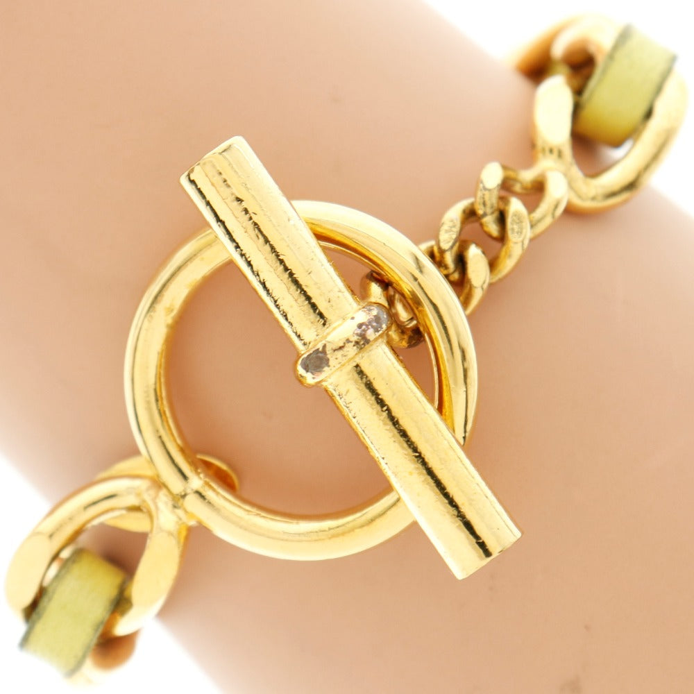 CHANEL bracelet Plated Gold , Leather Gold / yellow Women  