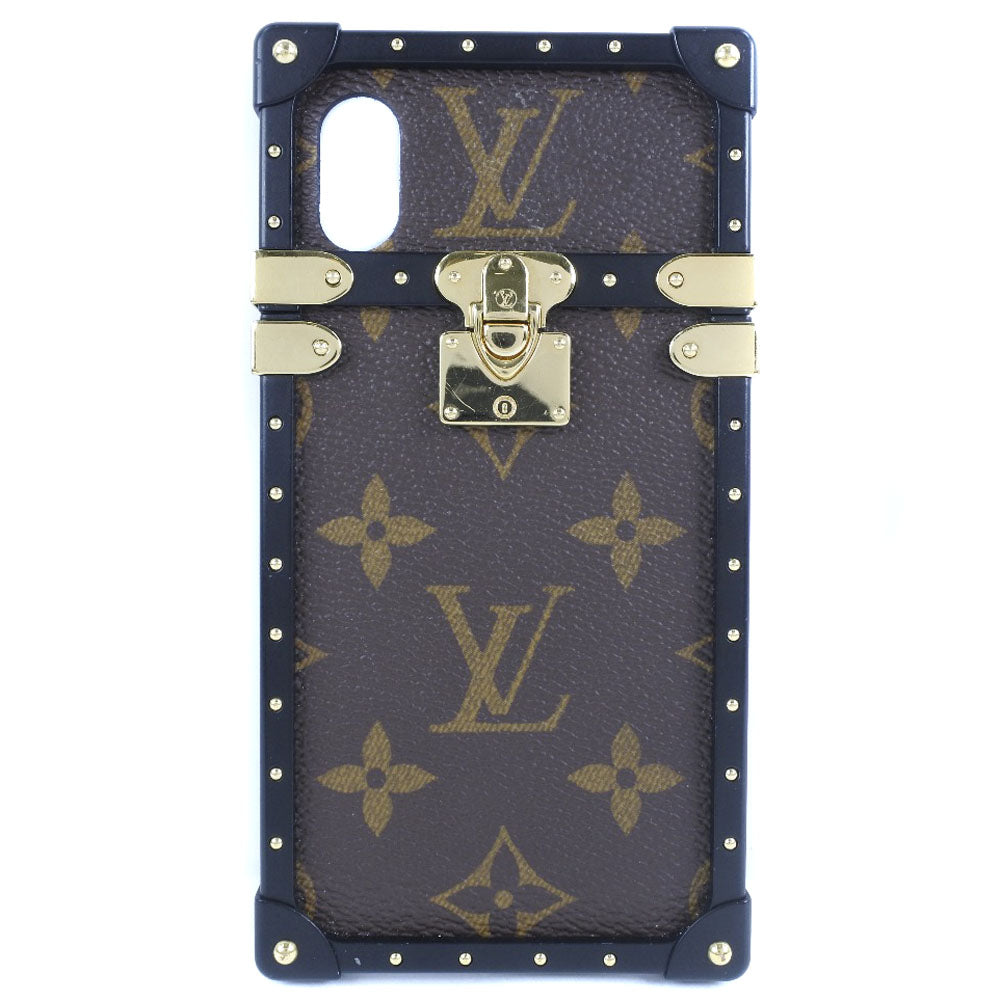 Louis Vuitton iPhone M62618 Eye trunk iPhone Monogram Canvas Brown Handbag