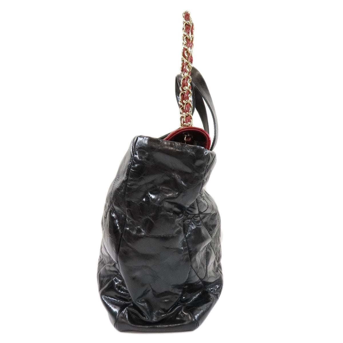 Chanel 2way Coco Mark Tote Bag Calf Chain