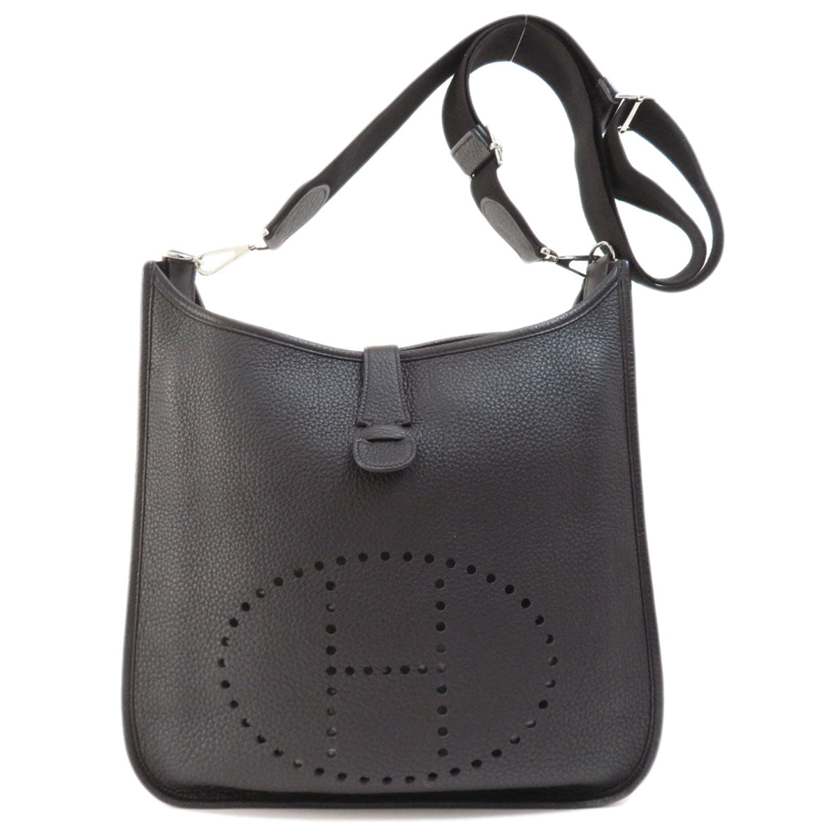 Shoulder Bag Togo Evelyn Silvermetal Women Black