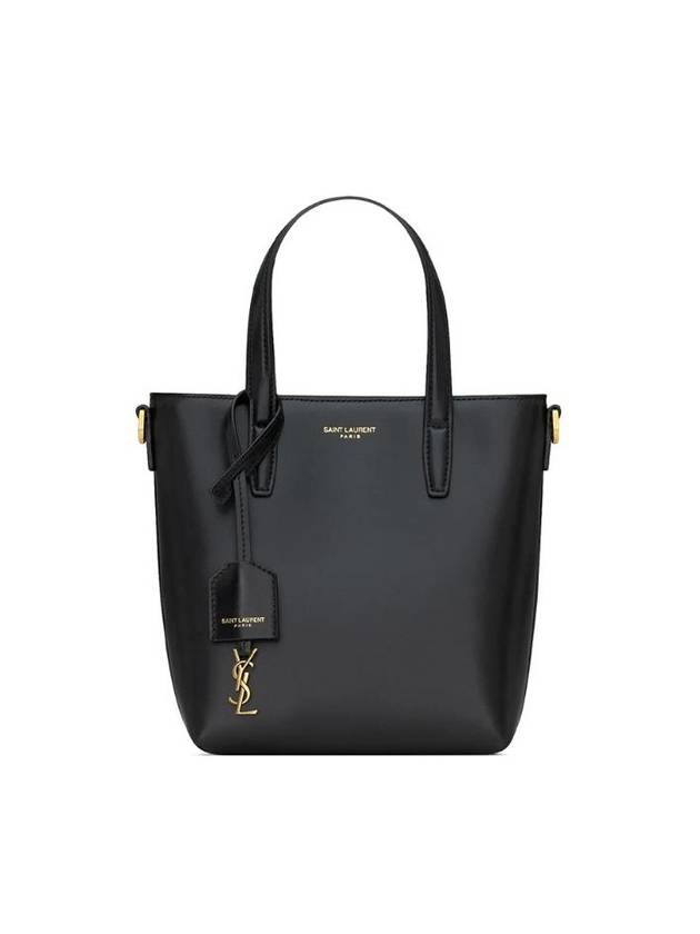 YSL Saint Laurent Saint Laurent Trending Toy Shopping Box Tote Leather Black Tote Bag