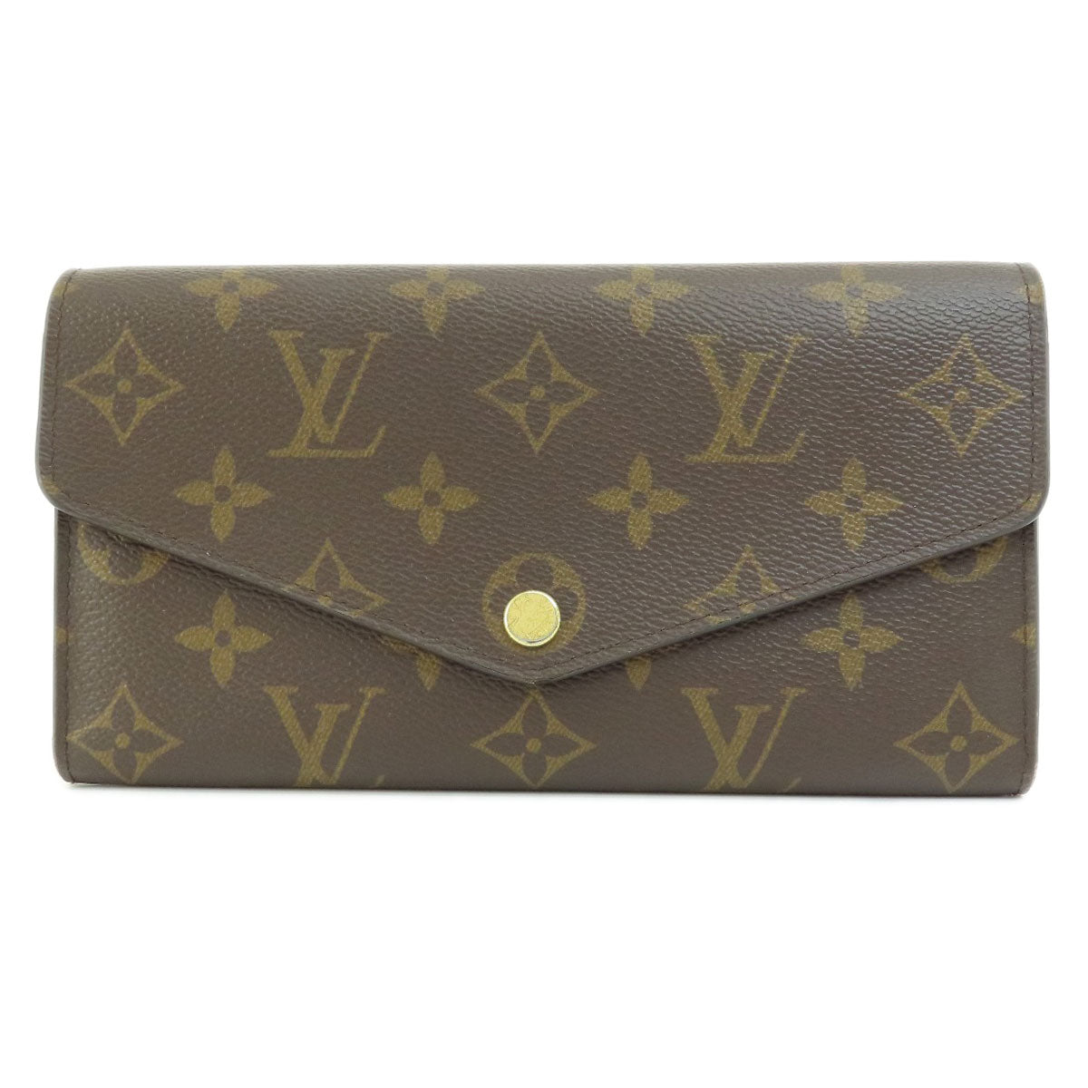 Louis Vuitton Long Purse M62236 Portefeuille Sarah Monogram Canvas Brown Wallet Case