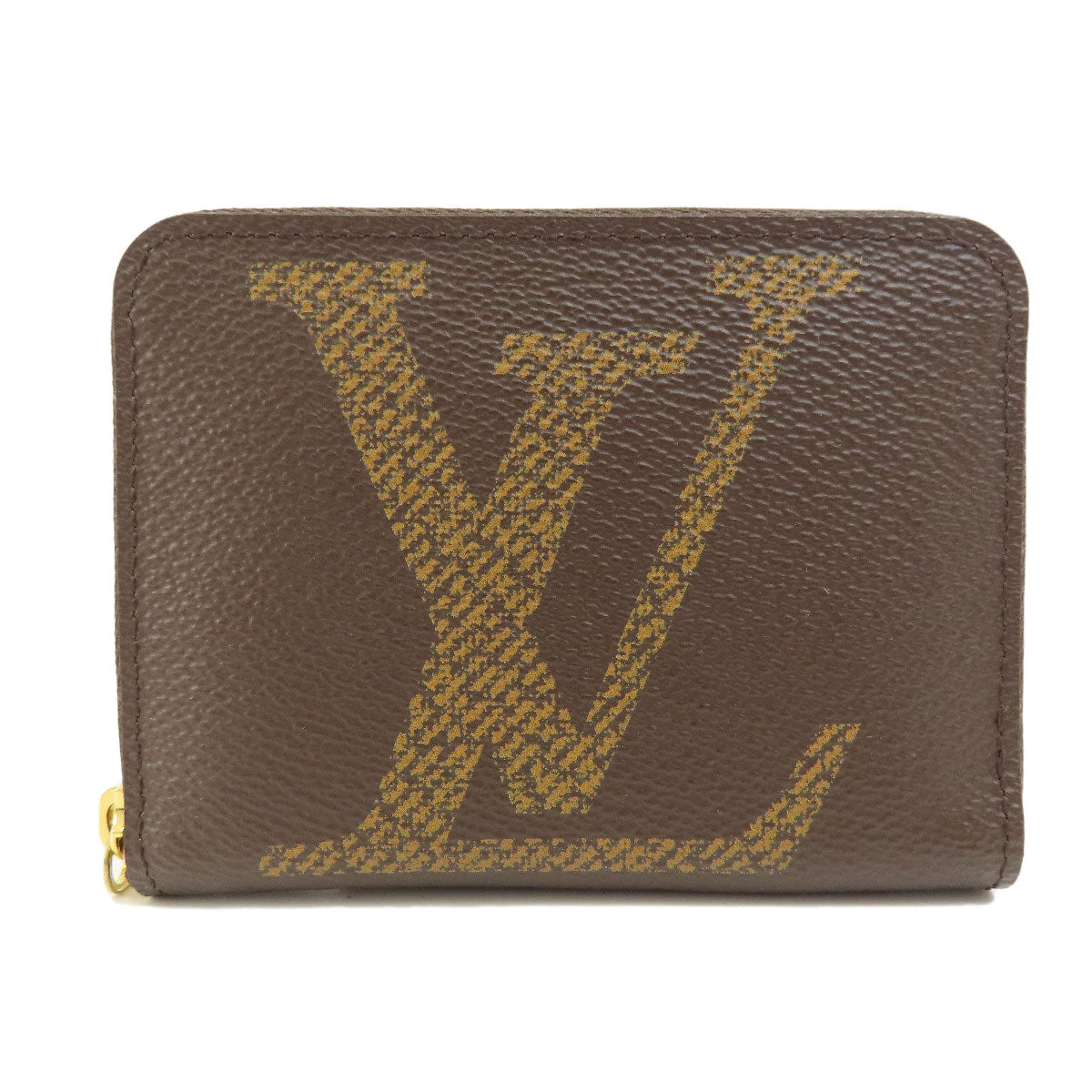 Louis Vuitton Coin M69354 Giant Zippy coin Monogram Canvas Brown Wallet Case