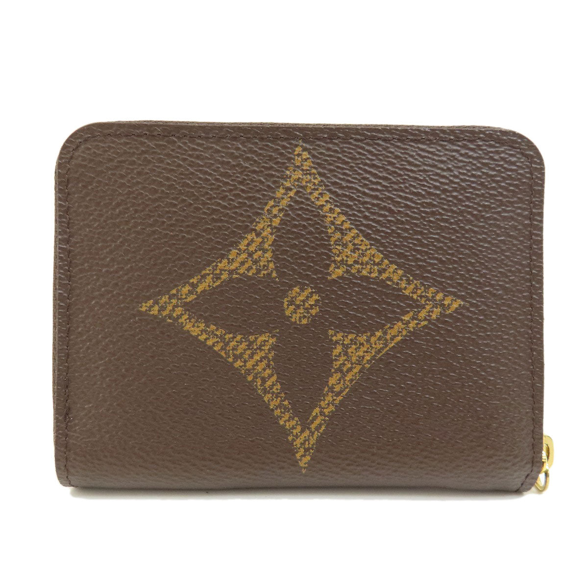 Louis Vuitton Coin M69354 Giant Zippy coin Monogram Canvas Brown Wallet Case