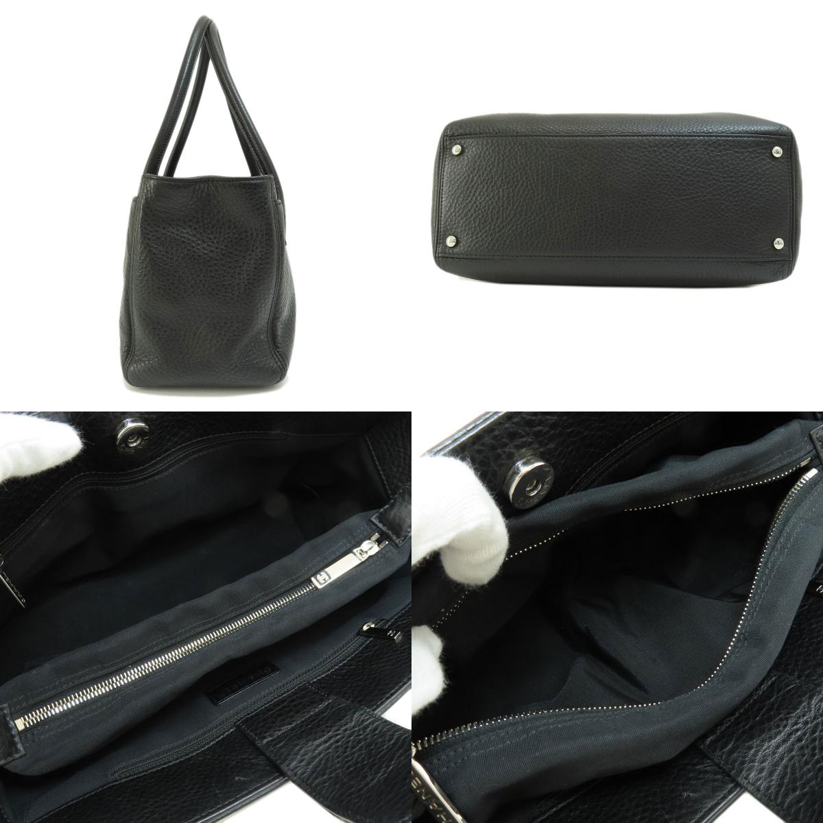 Chanel Executive Hardware Tote Bag Calf Black Silver