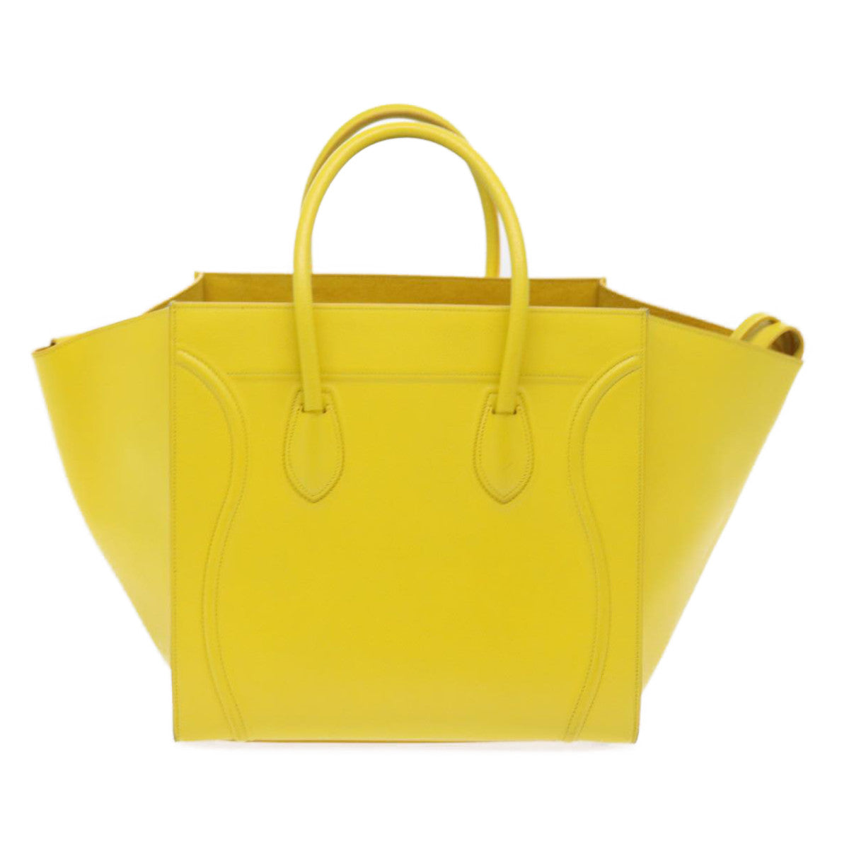 Luxury Gauge Phantom Hand Bag Yellow Leather Travel Bag