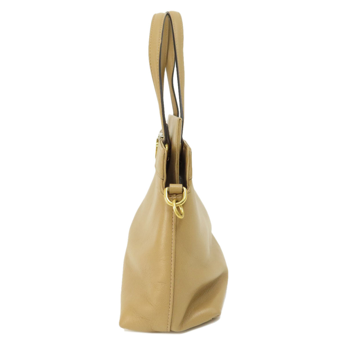 Gucci 2WAY Leather Brown Handbag