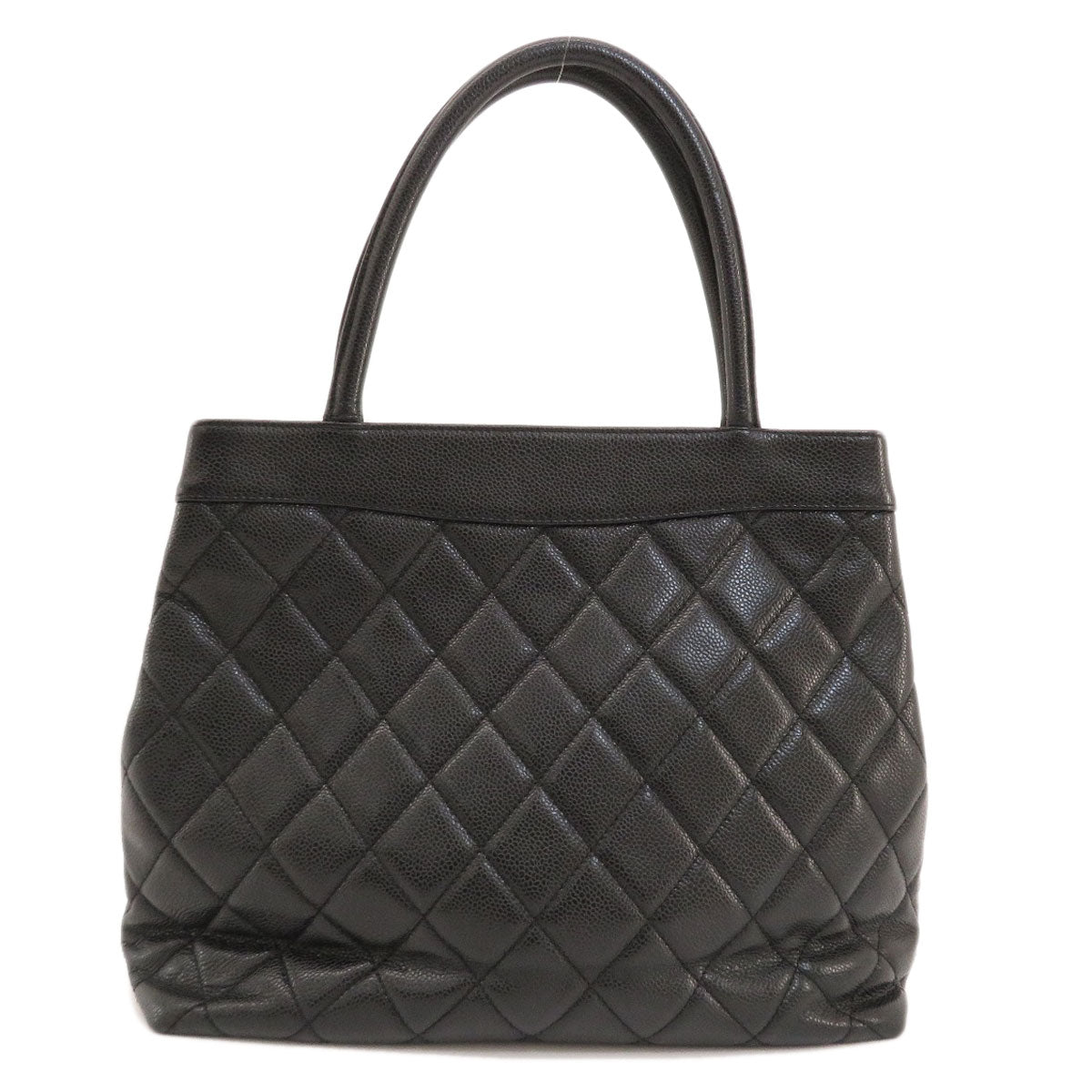 Chanel Coco Mark Metal Fittings Tote Bag Matelasse Silver