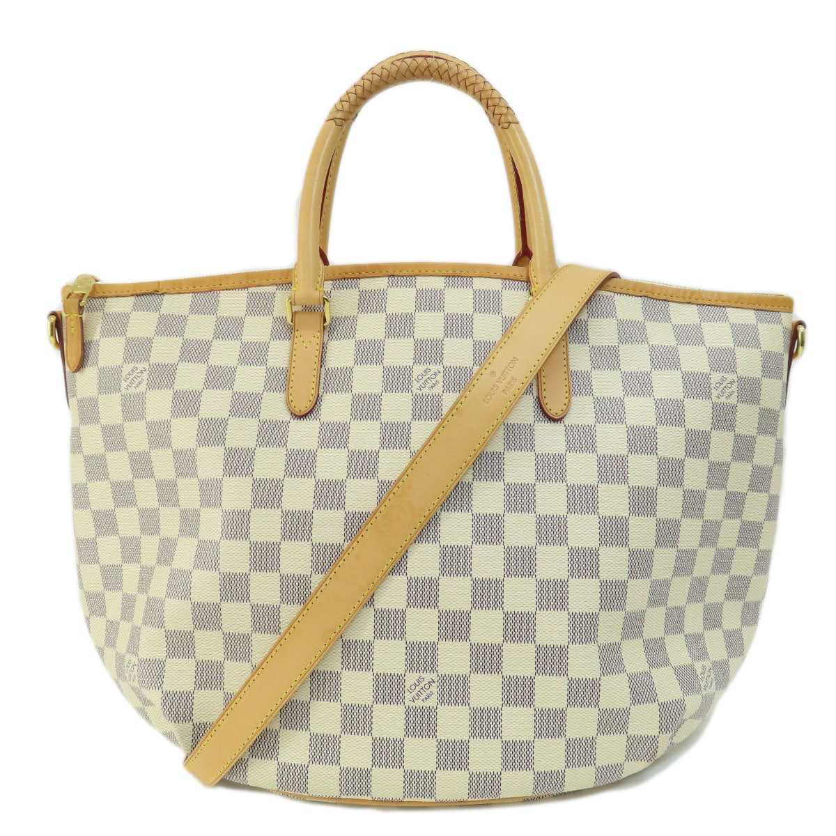 Louis Vuitton N48252 Damier Riviera MM Canvas White Tote Bag