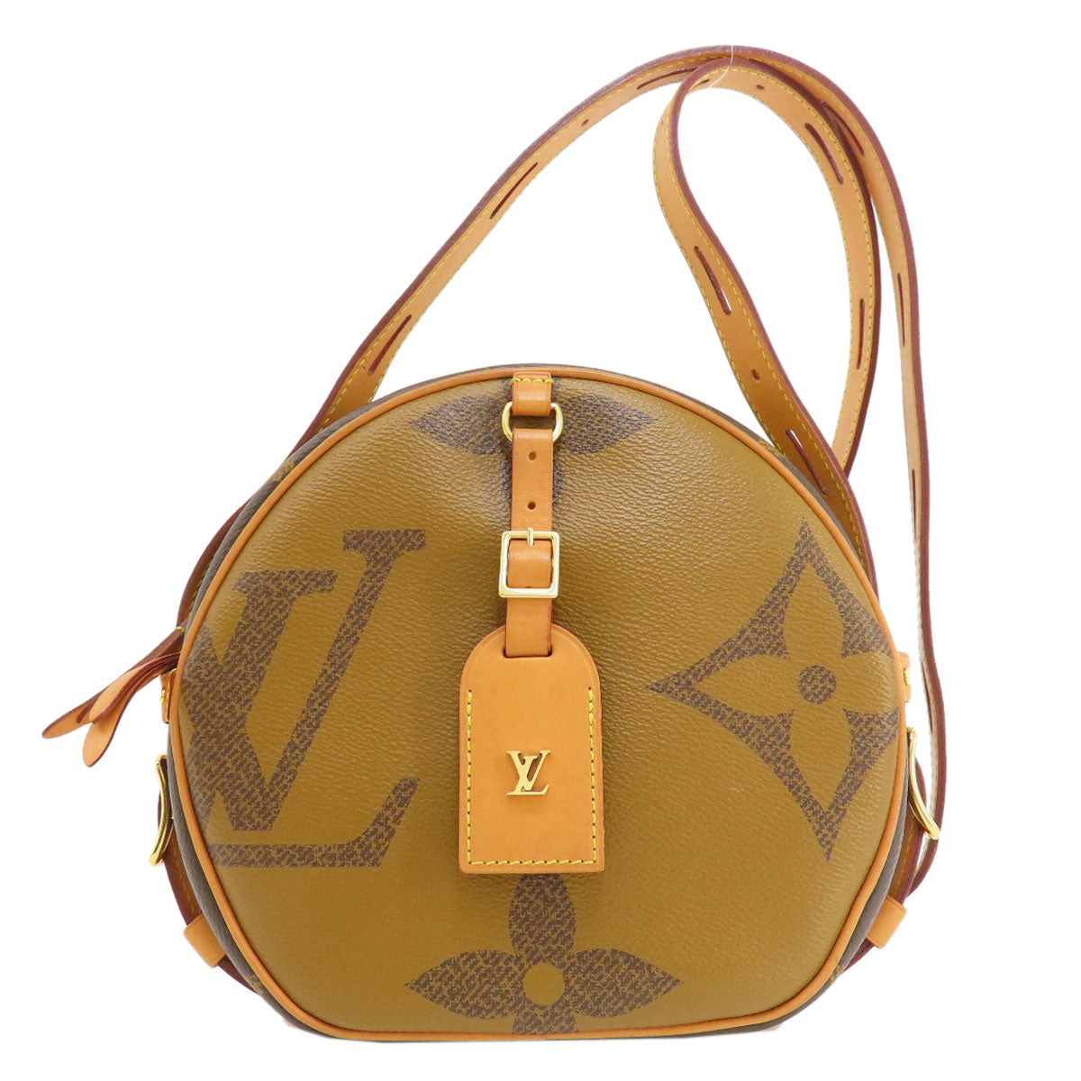 Louis Vuitton M44604 Giant Bowt Chapot Supreme Monogram Canvas Brown Shoulder Bag