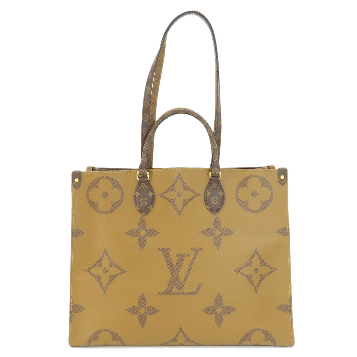 Louis Vuitton M44576 reverse On Go GM Monogram Brown Tote Bag