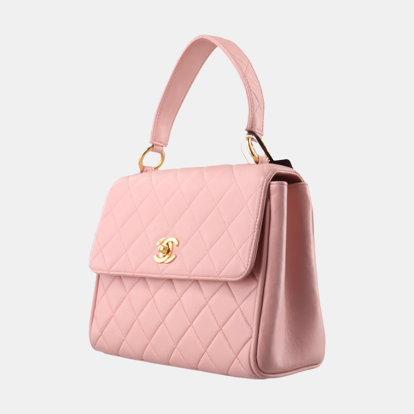 Chanel Top Handle Trendy CC Kelly Flap Pink Gold Leather Shoulder Bag