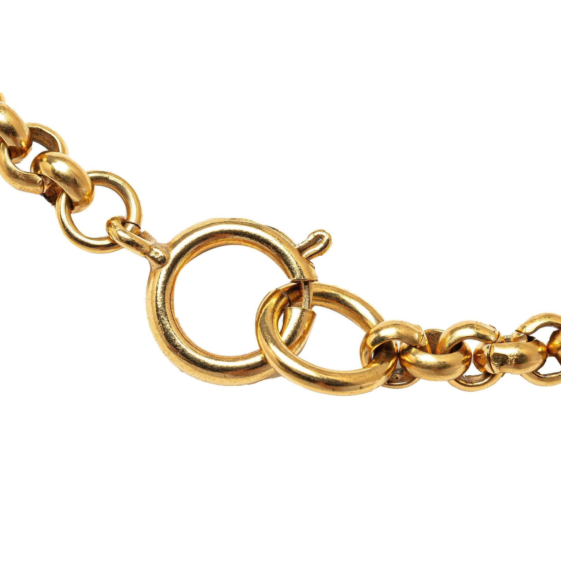 CHANEL CC Pendant Necklace Costume Necklace