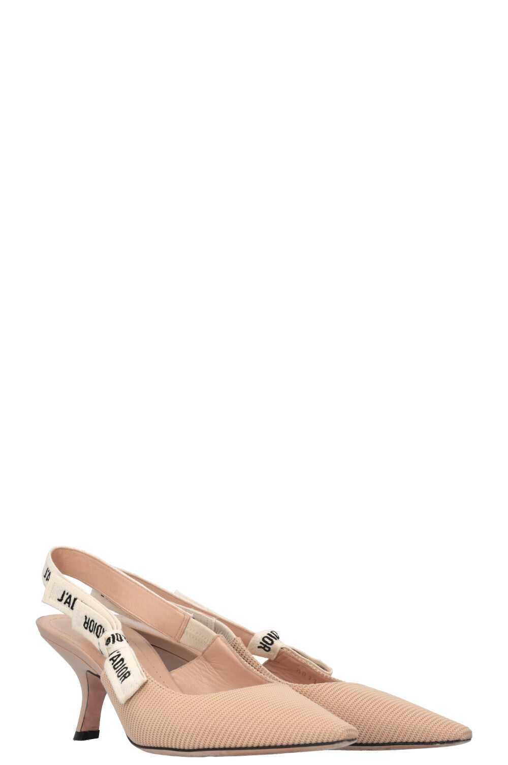 Dior Sling Bag JA Slingback Heels Beige Shoes