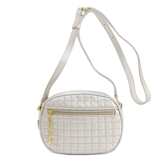 Shoulder Bag Long Shoulder Women Leather Silver