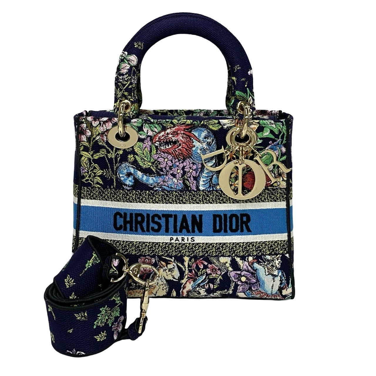 Dior Christian Lady 2Way Shoulder Bag Canvas