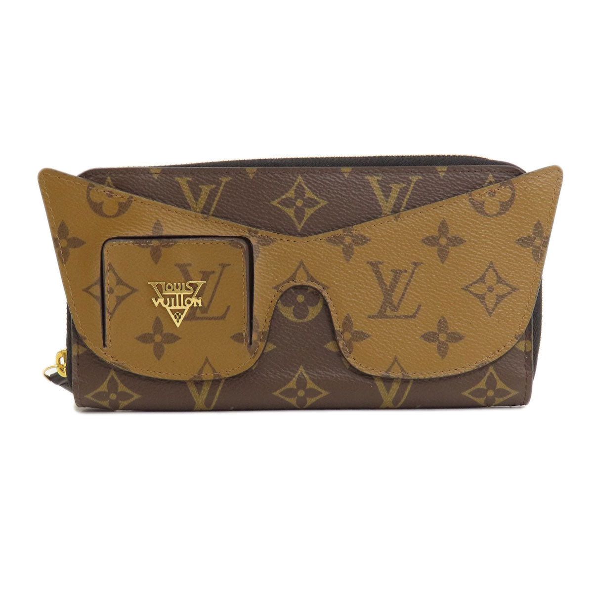 Louis Vuitton Long Purse M68796 reverse Zippy Monogram Brown Wallet Case