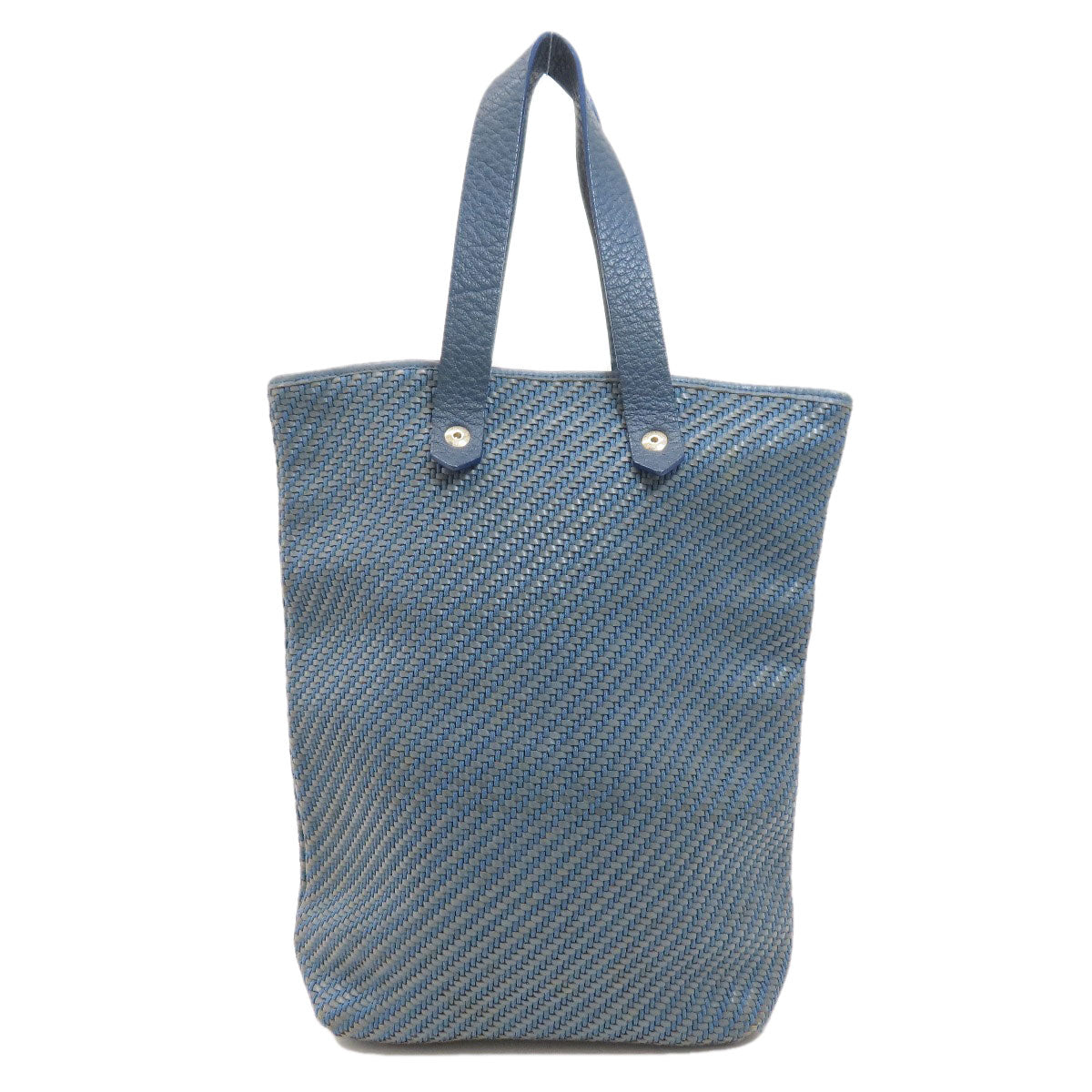 Hermes Handbag Cloth Material Amedaba Women Navy Travel Bag