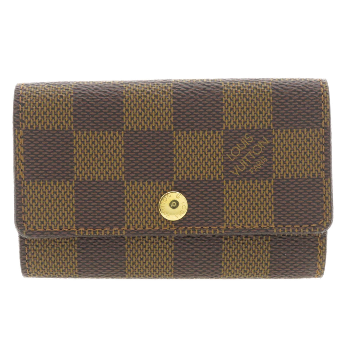 Louis Vuitton Key holder N62630 Damier Canvas Brown Key Chain 4