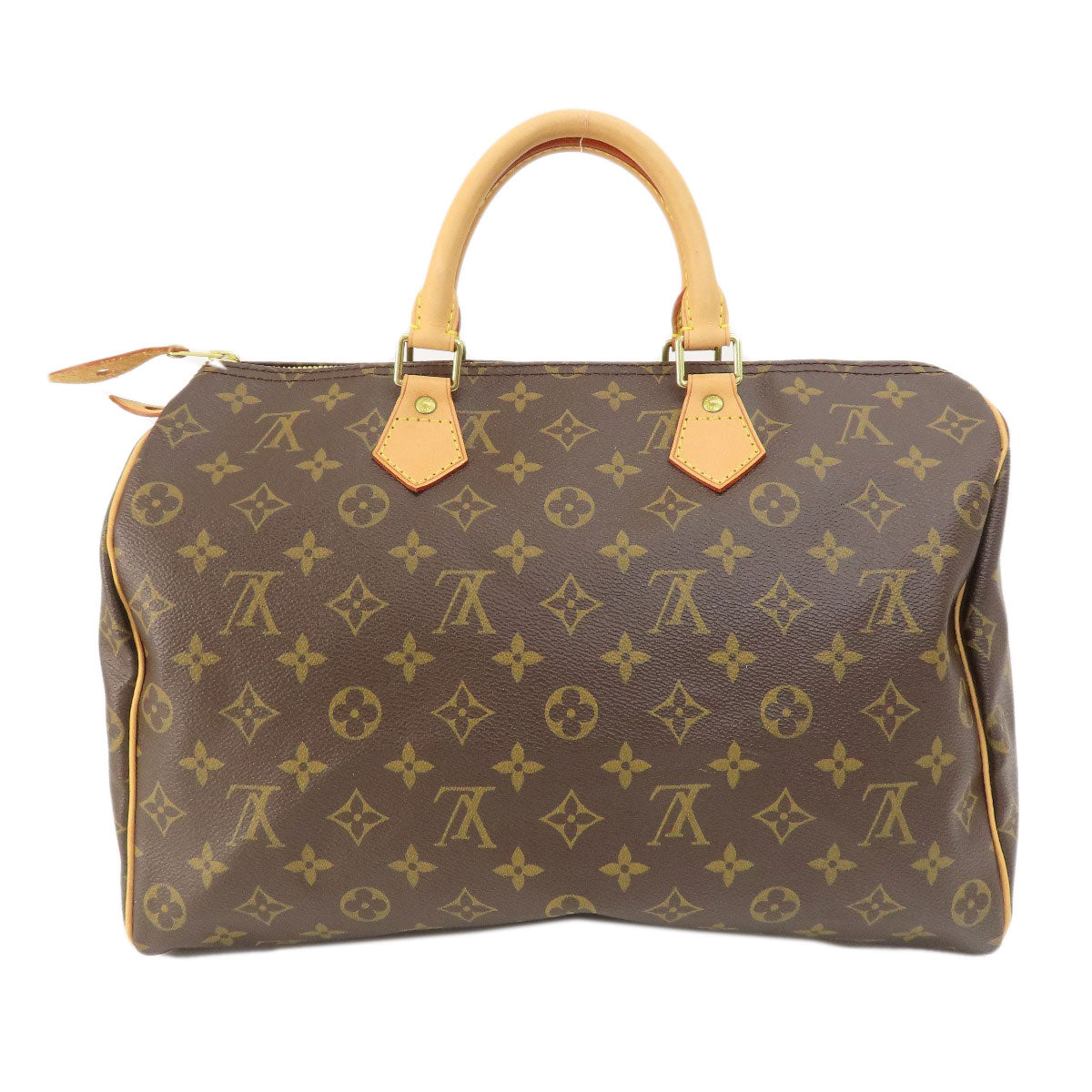 Louis Vuitton M41524 Speedy 35 Monogram Canvas Brown Tote Bag