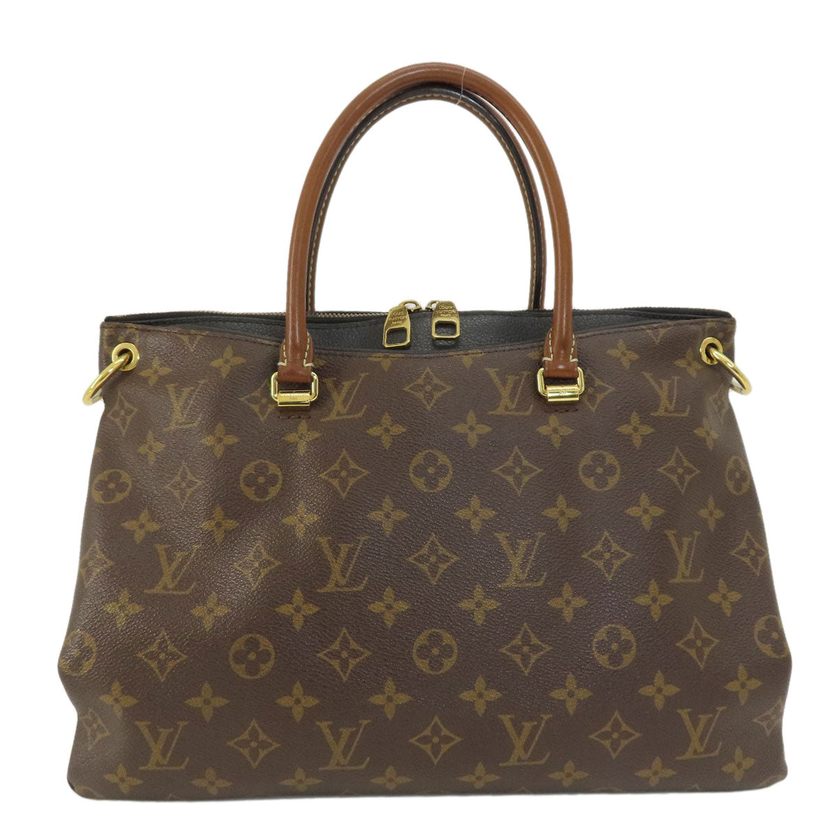 Louis Vuitton M41064 Pallas MM Monogram Canvas Brown Handbag
