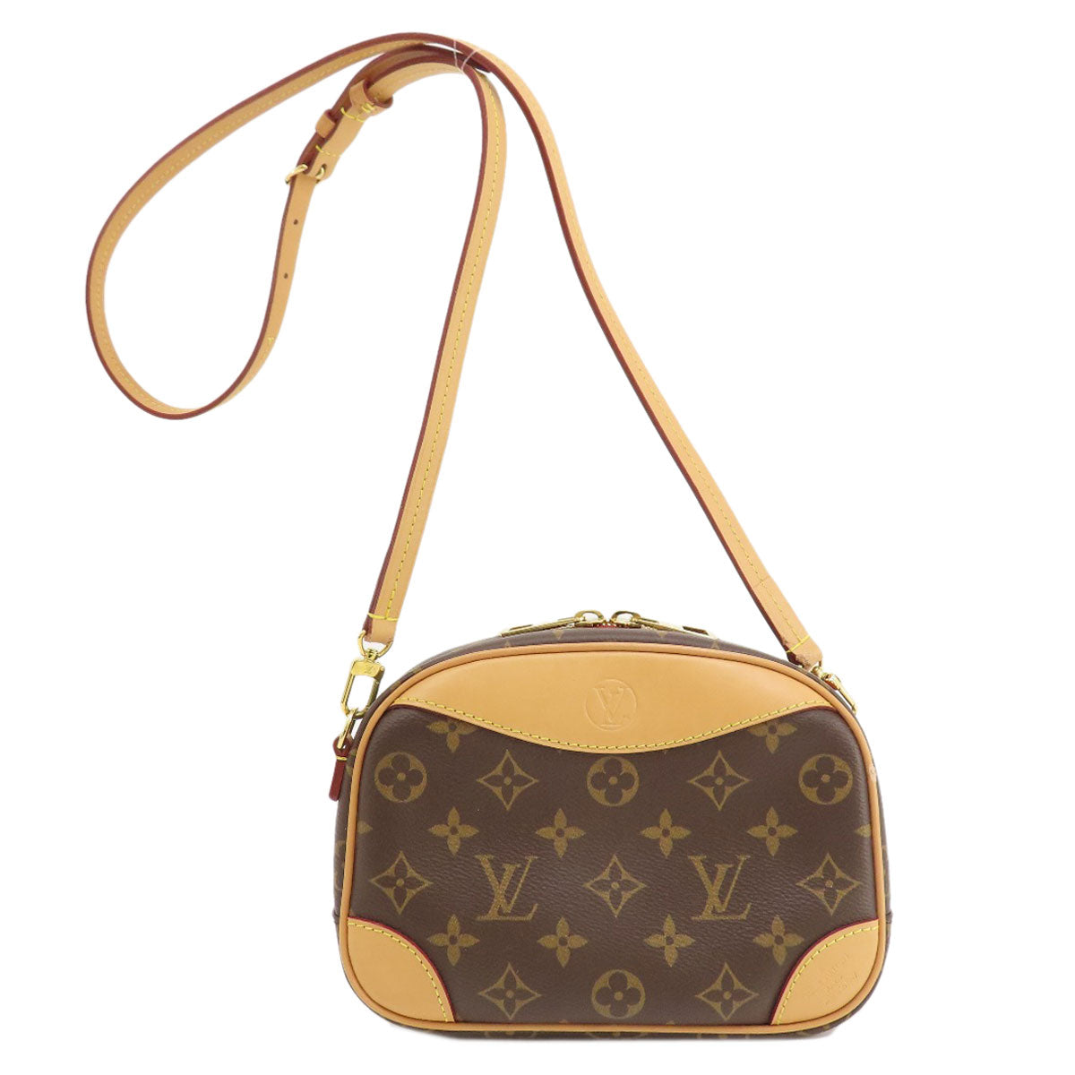 Louis Vuitton M45528 DeauvilleMINI Monogram Canvas Brown Shoulder Bag