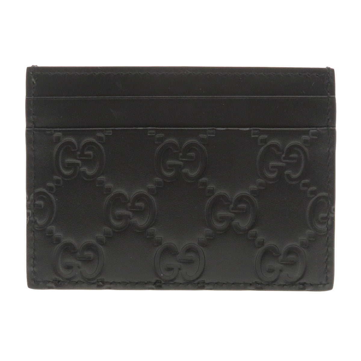 Gucci GG Shima Calfskin Black Wallet Case