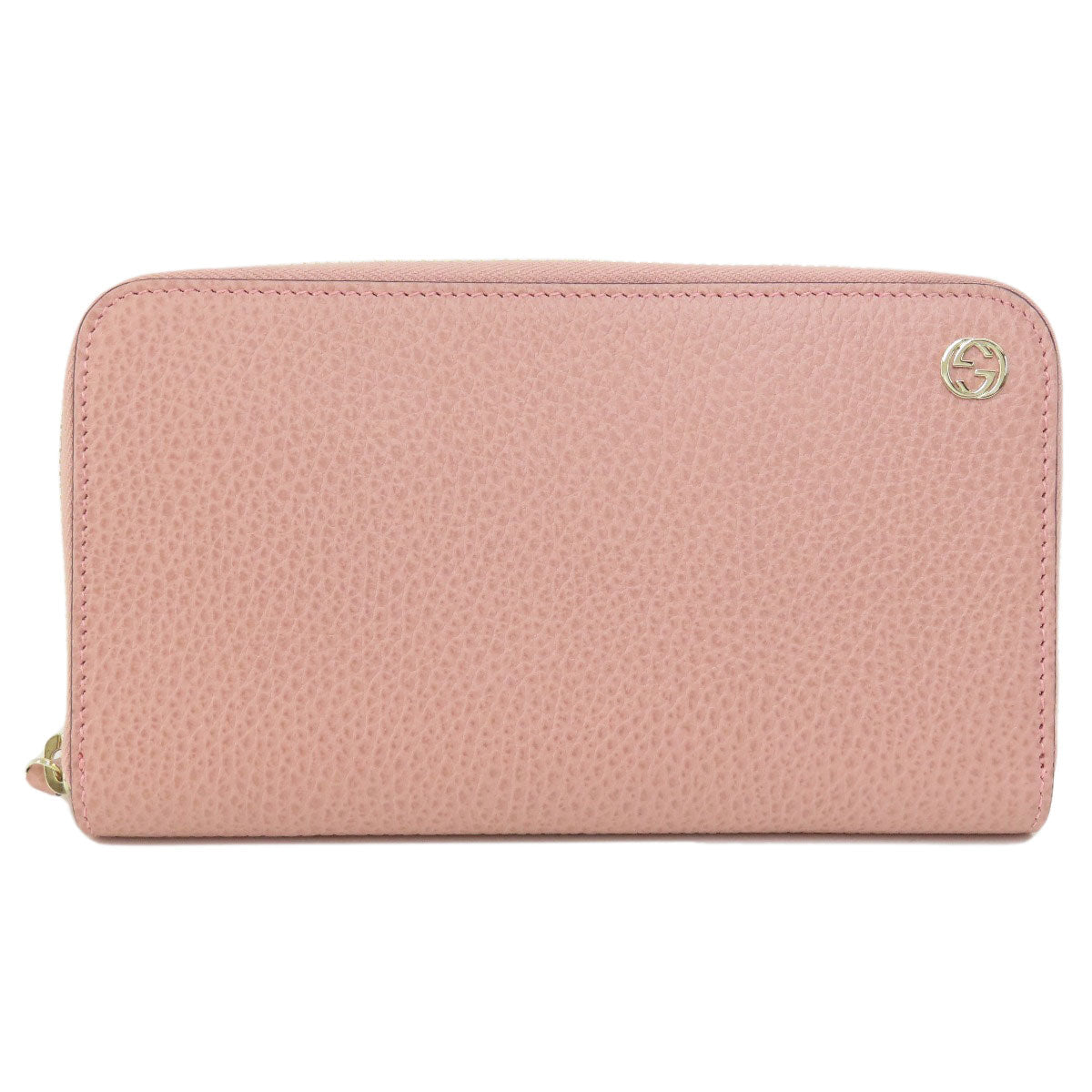 Gucci Long Purse Interlocking G outlet Leather Pink Wallet Case