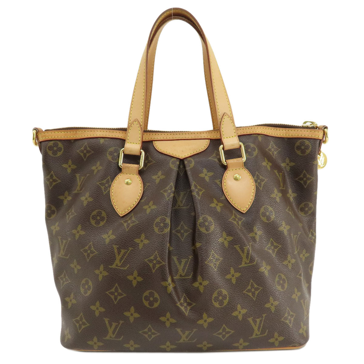 Louis Vuitton M40145 PalermoPM Monogram Canvas Brown Tote Bag