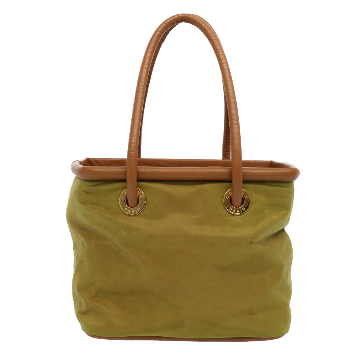 Luxury Hand Bag Khaki Leather Nylon Travel Bag