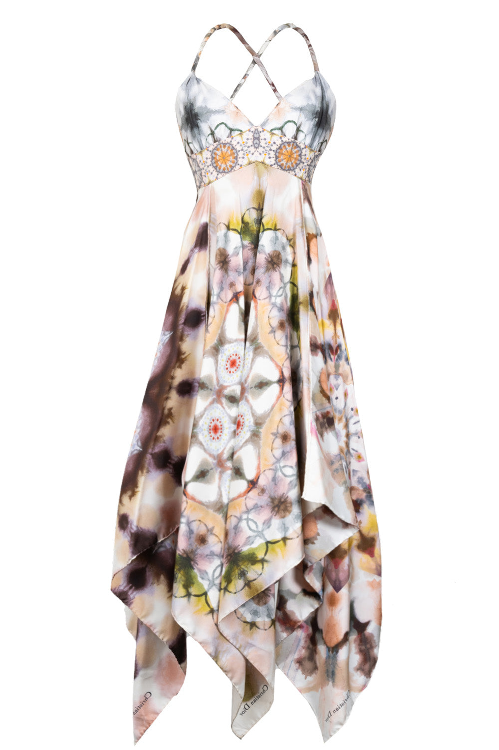 Dior Dress Silk Watercolor Dress Handbag